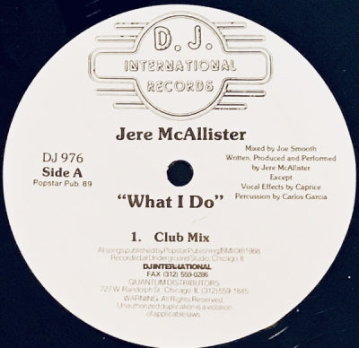 JERE MCALLISTER - What I Do