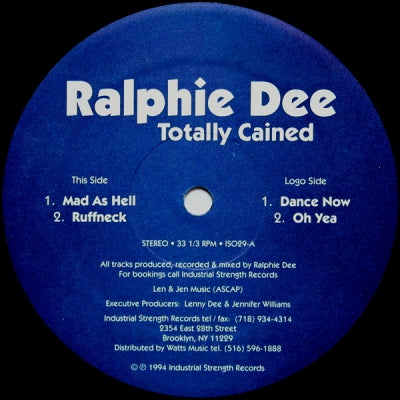 RALPHIE DEE - Totally Cained