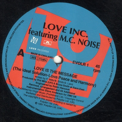 LOVE INC. - Love Is The Message