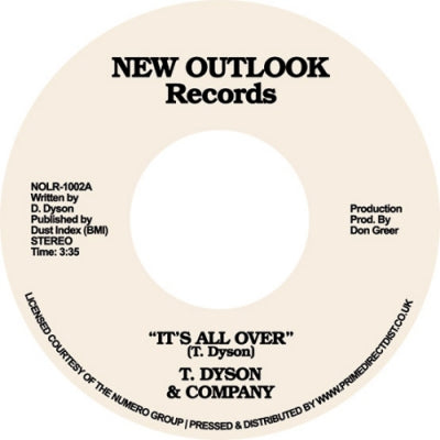 T. DYSON & COMPANY - It's All Over / First Time