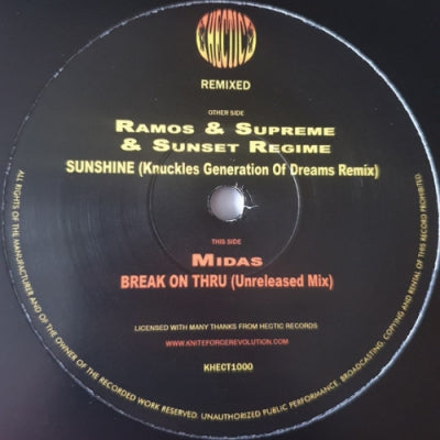 RAMOS, SUPREME & SUNSET REGIME - Remixed (Sunshine / Break On Thru)