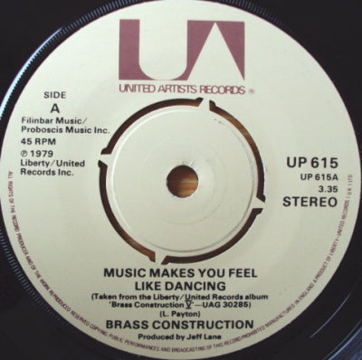 BRASS CONSTRUCTION - Music Makes You Feel Like Dancing / Shakit