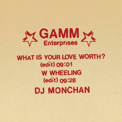 DJ MONCHAN - What Is Your Love Worth / W Wheeling