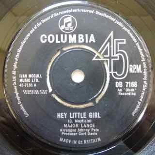 MAJOR LANCE - Hey Little Girl / Crying In The Rain