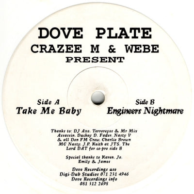CRAZEE M & WEBE - Dove Plate