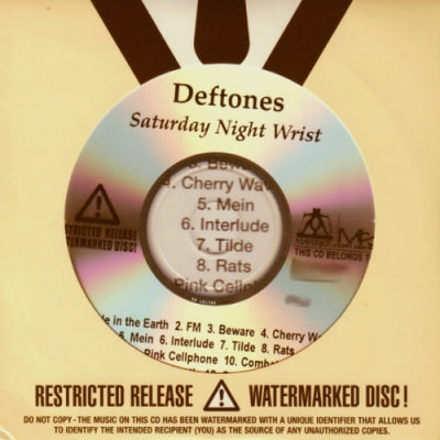 DEFTONES Saturday Night Wrist Vinyl Exchange deftones-saturday-night-wrist-vinyl-exchange