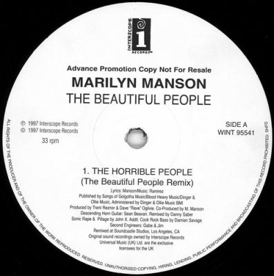 MARILYN MANSON - Beautiful People
