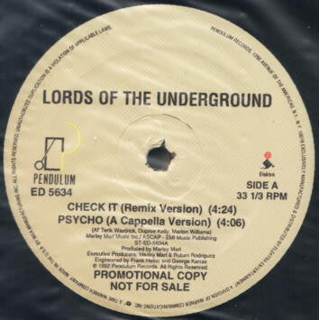 LORDS OF THE UNDERGROUND - Check It (The Remixes).