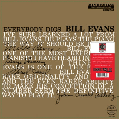 THE BILL EVANS TRIO - Everybody Digs Bill Evans