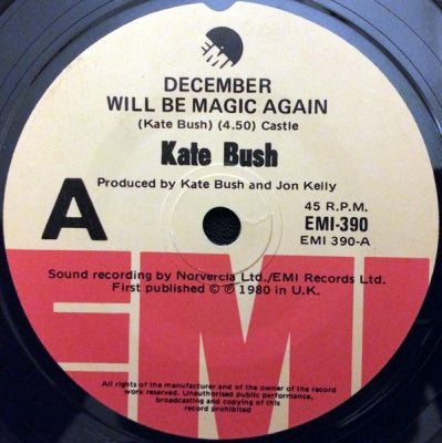 KATE BUSH - December Will Be Magic Again / Warm And Soothing