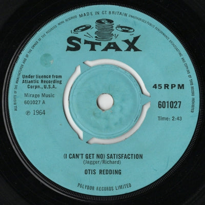 OTIS REDDING - (I Can't Get No) Satisfaction / I've Been Loving You Too Long