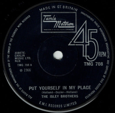 THE ISLEY BROTHERS - Put Yourself In My Place / Little Miss Sweetness