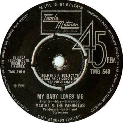 MARTHA & THE VANDELLAS - My Baby Loves Me / Never Leave Your Baby's Side