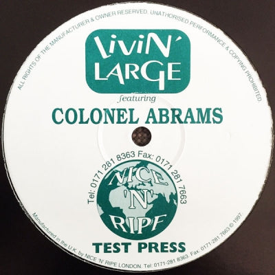 LIVIN' LARGE FEAT COLONEL ABRAMS - Feel Free (Love Is What We Need) '97 Mixes