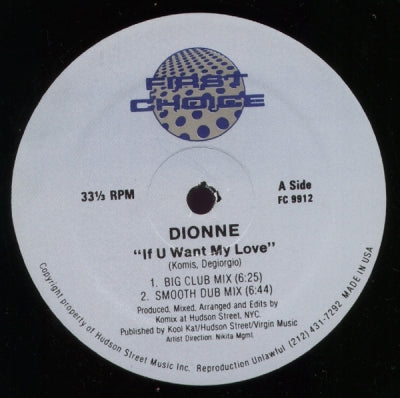 DIONNE - If You Want My Love