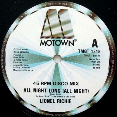LIONEL RICHIE - All Night Long