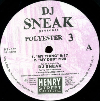 DJ SNEAK - Polyester 3