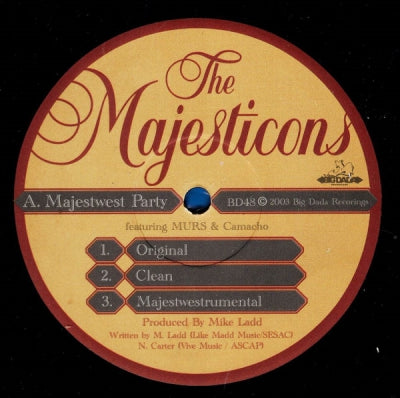 THE MAJESTICONS - Majestwest Party / Suburb Party