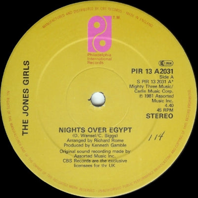 THE JONES GIRLS - Nights Over Egypt