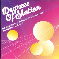 DEGREES OF MOTION - Do You Want It Right Now / Shine On