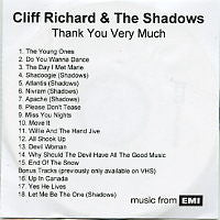 CLIFF RICHARD AND THE SHADOWS - Thank You Very Much