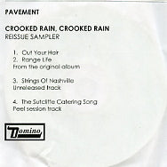 PAVEMENT - Crooked Rain, Crooked Rain - Reissue Sampler