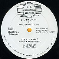 STERLING VOID and PARIS BRIGHTLEDGE - It's All Right