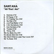 SANTANA - All That I Am