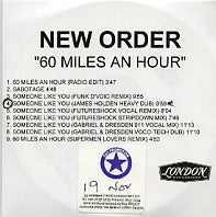 NEW ORDER - 60 Miles An Hour