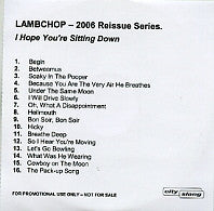 LAMBCHOP - I Hope You're Sitting Down