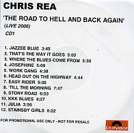 CHRIS REA - The Road To Hell And Back Again