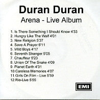 DURAN DURAN - Arena - Live Album