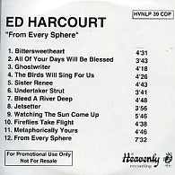 ED HARCOURT - From Every Sphere