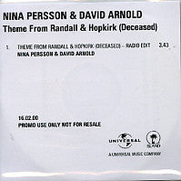 NINA PERSSON and DAVID ARNOLD - Theme From 'Randall & Hopkirk (Deceased)'