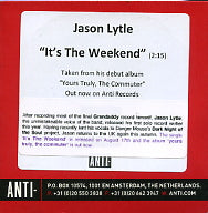 JASON LYTLE - It's The Weekend