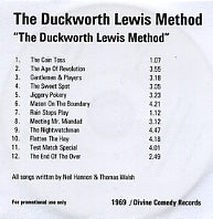 THE DUCKWORTH LEWIS METHOD - The Duckworth Lewis Method