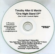 TIMOTHY ALLAN & MARCIE - One Night Stand EP