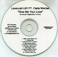 LOVERUSH UK! FT. CARLA WERNER - Give Me Your Love