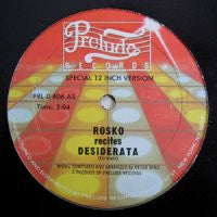 ROSKO - Rosko Recites Desiderata