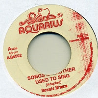 DENNIS BROWN / U-ROY - Songs My Mother Used To Sing / Version.