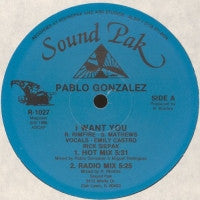 PABLO GONZALEZ - I Want You