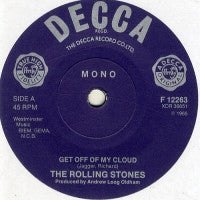 THE ROLLING STONES - Get Off Of My Cloud / The Singer Not The Song