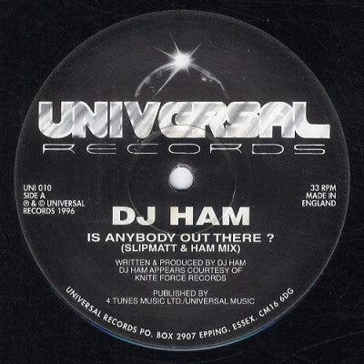 DJ HAM - Is Anybody Out There? (Slipmatt & Ham Remix) / Are You Ready