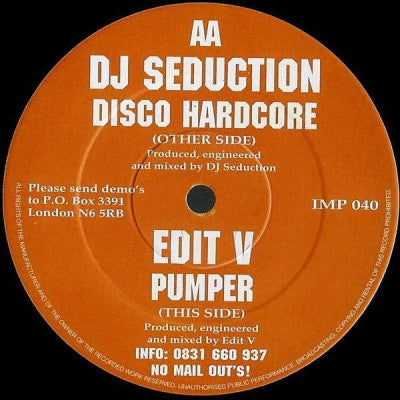 DJ SEDUCTION / EDIT V - Disco Hardcore / Pumper