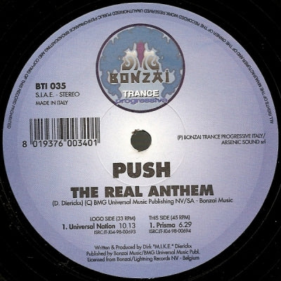 PUSH - The Real Anthem (Universal Nation / Prisma)