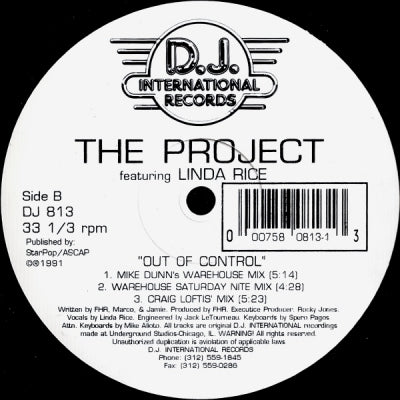 THE PROJECT feat. LINDA RICE - Out Of Control
