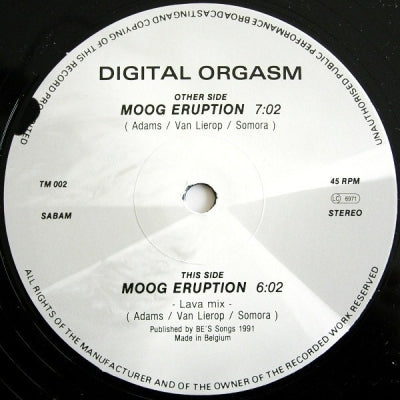 DIGITAL ORGASM - Moog Eruption