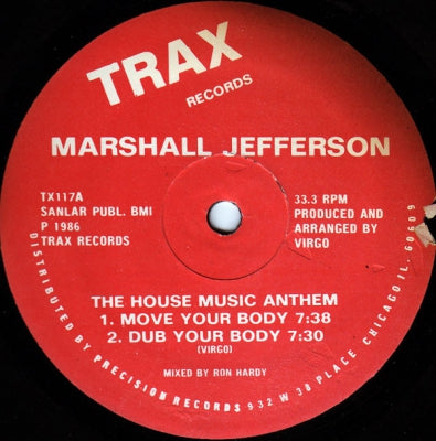 MARSHALL JEFFERSON - The House Music Anthem