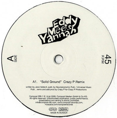 EDDY MEETS YANNAH - Solid Ground / No One's Gonna Love You