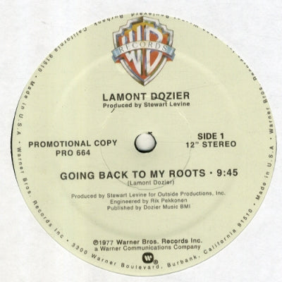 LAMONT DOZIER - Going Back To My Roots
